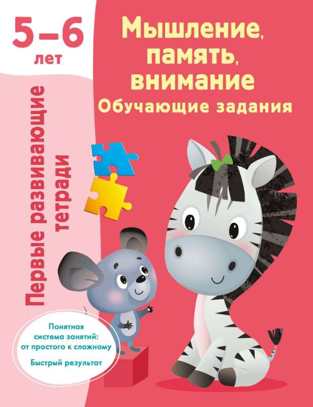 Мышление, память, внимание. Обучающие задания. 5-6 лет