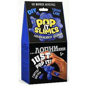 Юный химик: Pop it slimes. Лопающиеся шарики (синий)