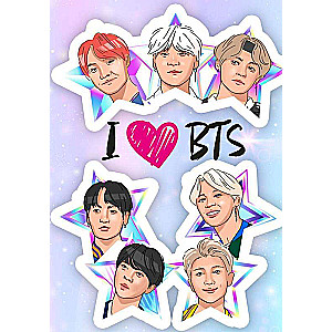 Обложка для паспорта. I love BTS