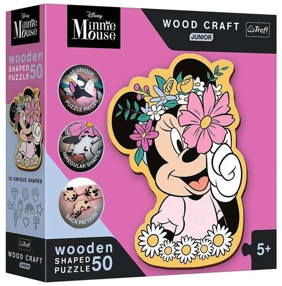 Пазл 50 Wood Craft Junior Trefl: In Minnie's world