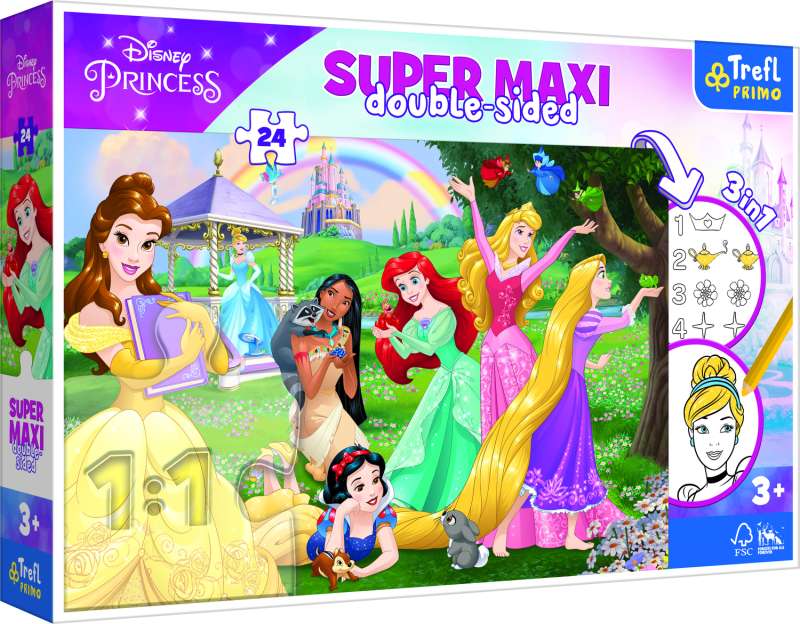 Пазл 24 Super Maxi Trefl: Disney Princess