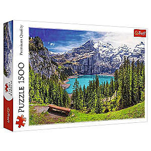 Пазл 1500 Trefl: Lake Oeschinen, Alps, Switzerland