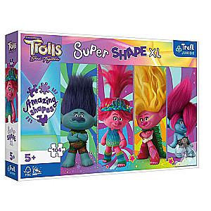 Пазл 104 Super Shape XL Trefl: Universal Trolls 3