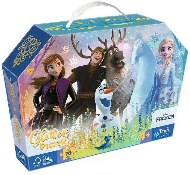 Пазл 70 Glitter Trefl: Disney Frozen