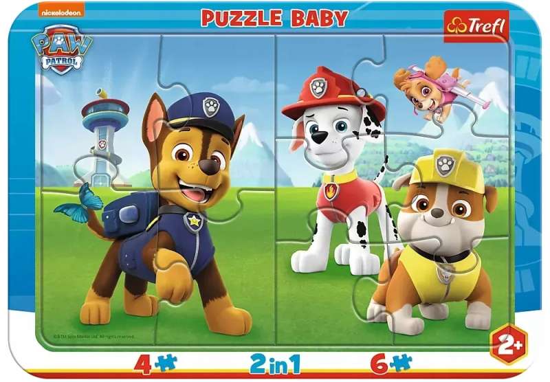 Пазл Baby Frame 2in1 Trefl: Paw Patrol