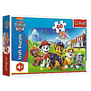 Пазл 60 Trefl: Paw Patrol on the grass