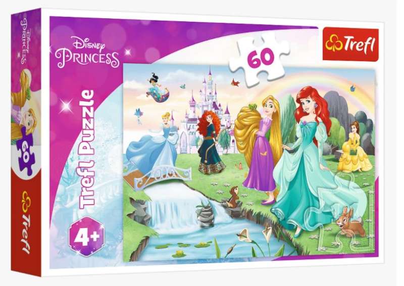 Пазл 60 Trefl: Meet the Princesses