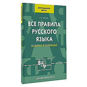 Все правила русского языка для начальной школы в схемах и таблицах