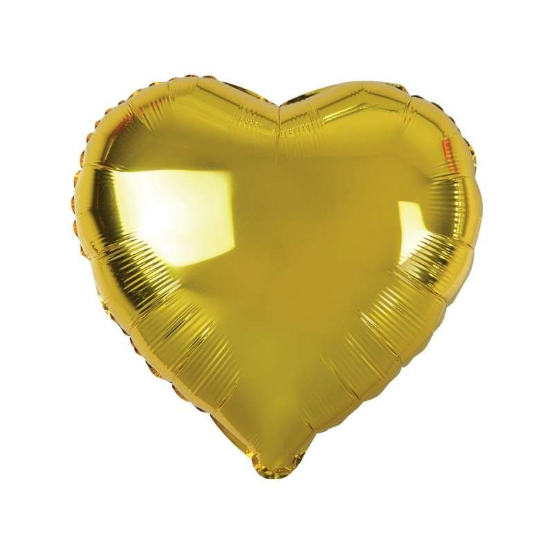 Foil Ball 18 - Golden Heart