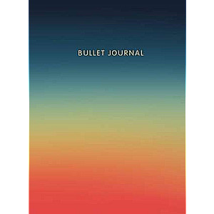 Блокнот в точку: Bullet Journal закат, 160 л., с наклейками