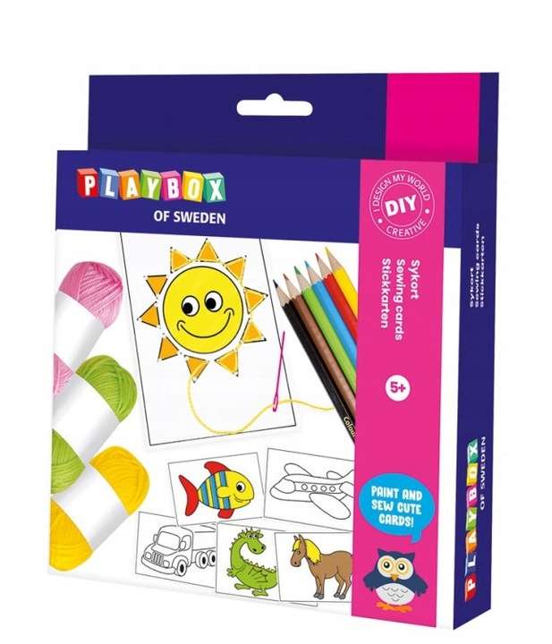 Набор для вышивания PLAYBOX - Sewing cards