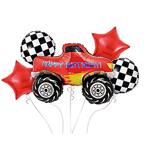 Foil balloon set 5 pcs. Monster Truck