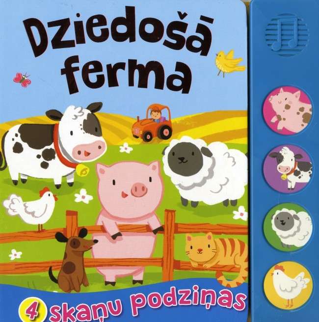 Dziedošā ferma. 4 skaņu podziņas