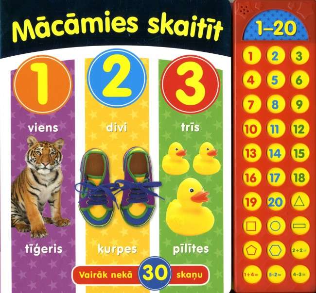 Mācāmies skaitīt. Vairāk nekā 30 skaņu