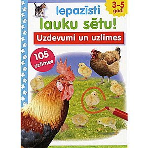 Iepazīsti lauku sētu. 3-5 gadi. Uzdevumi un uzlīmes