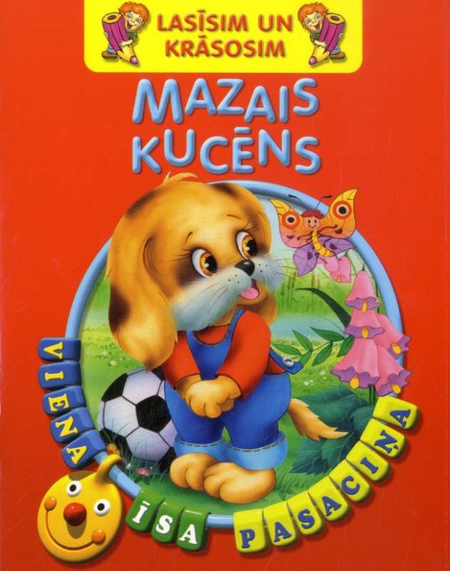 Lasīsim un krāsosim. Mazais kucēns