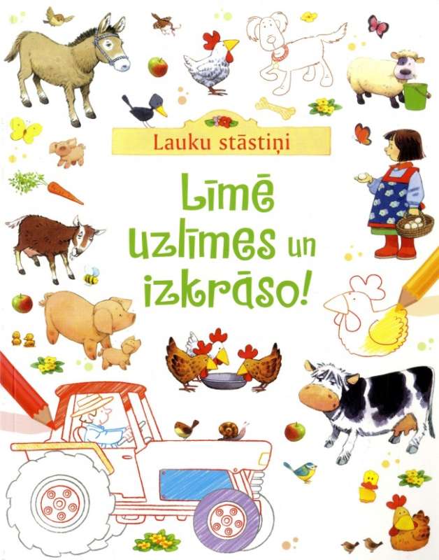 Līmē uzlīmes un izkrāso! Lauku stāstiņi