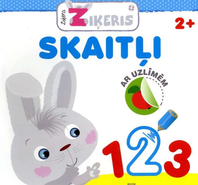 Zaķēns Ziķeris: Skaitļi. Ar uzlīmēm