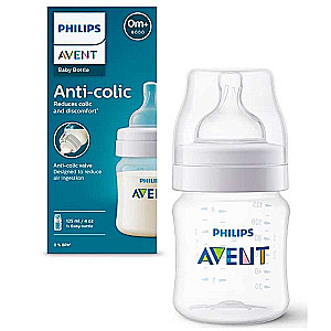 Philips Avent Бутылочка антиколиковая для кормления 125 ml, соска для новорожденных, 0m+