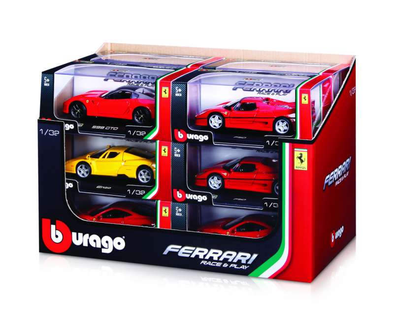 Автомобиль BBURAGO 1/32 Ferrari RP Vehicels, 18-46100 микс