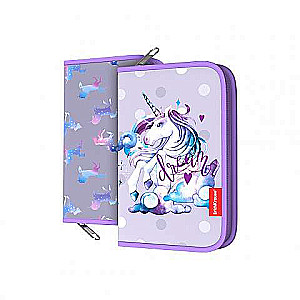 Пенал-книжка без наполнения ErichKrause® 135x205x30мм Dream Unicorn