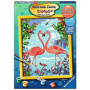 Картина по номерам  30X24см  Flamingo Love