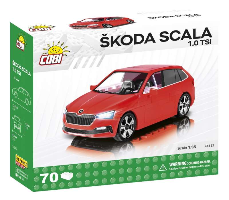 Конструктор - COBI Skoda Scala 1,0 TSI 70 дет.