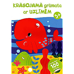 Krāsojamā grāmata ar uzlīmēm valis