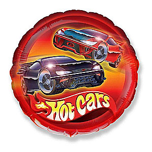 Фольгированный шар 18/46 см Hot Cars