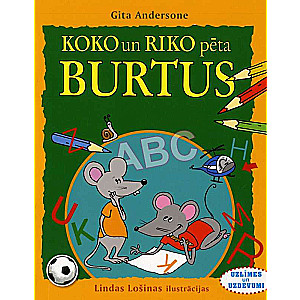 Koko un riko pēta burtus