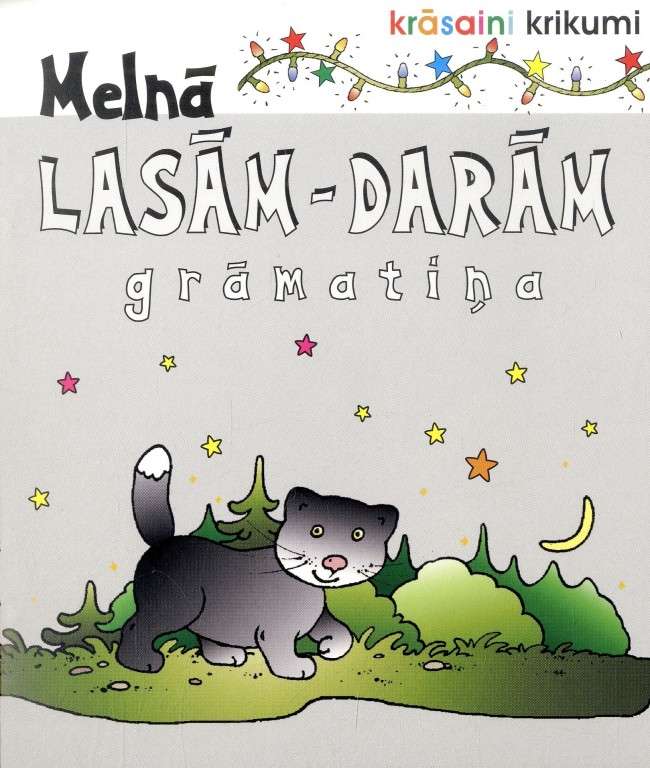 Krāsaini krikumi. Melnā lasām-darām grāmatiņa