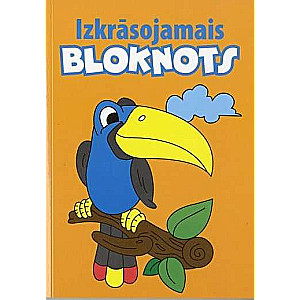 Izkrāsojamais bloknots. Papagailis