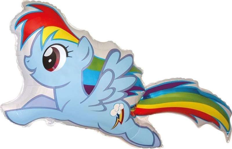 Foil Balloon 24 Rainbow Dash Pony