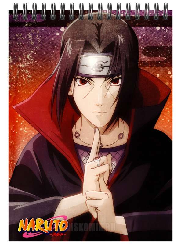 Скетчбук для рисования A5 Naruto Shippuuden Itachi Uchiha