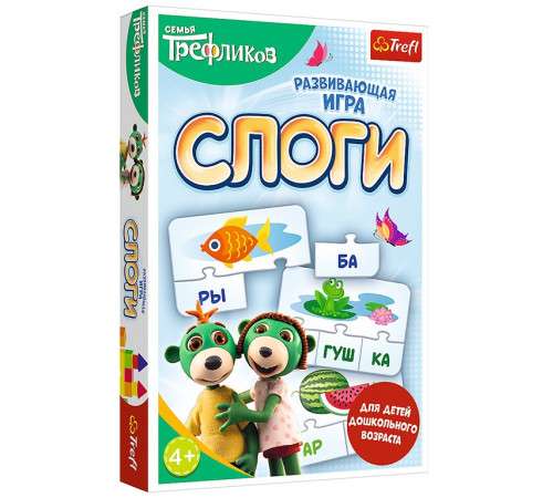 Настольная игра  - Слоги. Родина Трефликов