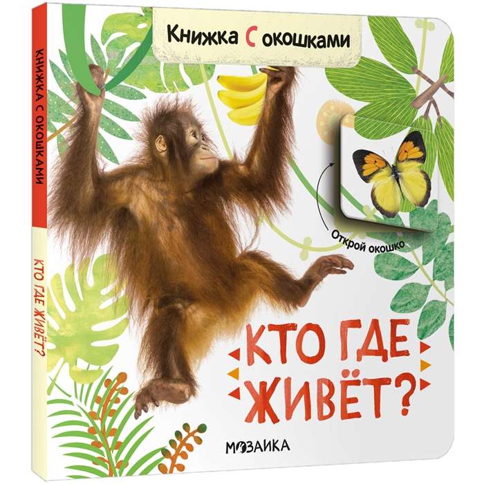 Кто где живёт? Книжка с окошками