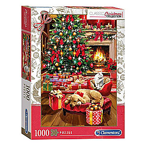 Пазл 1000 CLEMENTONI CHRISTMAS BY THE FIRE