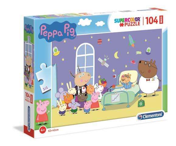 Пазл 104 CLEMENTONI MAXI PEPPA PIG