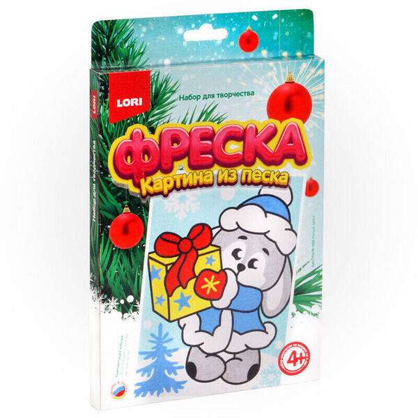 Фреска.Картина из песка Милый зайка  