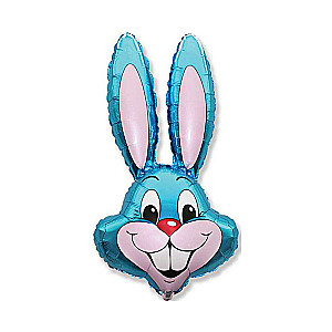 Foil balloon 24 FX - Rabbit blue