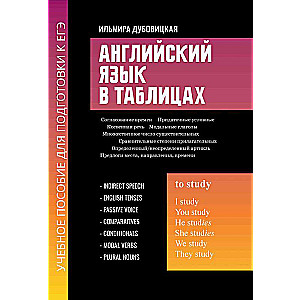 Английский язык в таблицах. Учебное пособие для подготовки к ЕГЭ