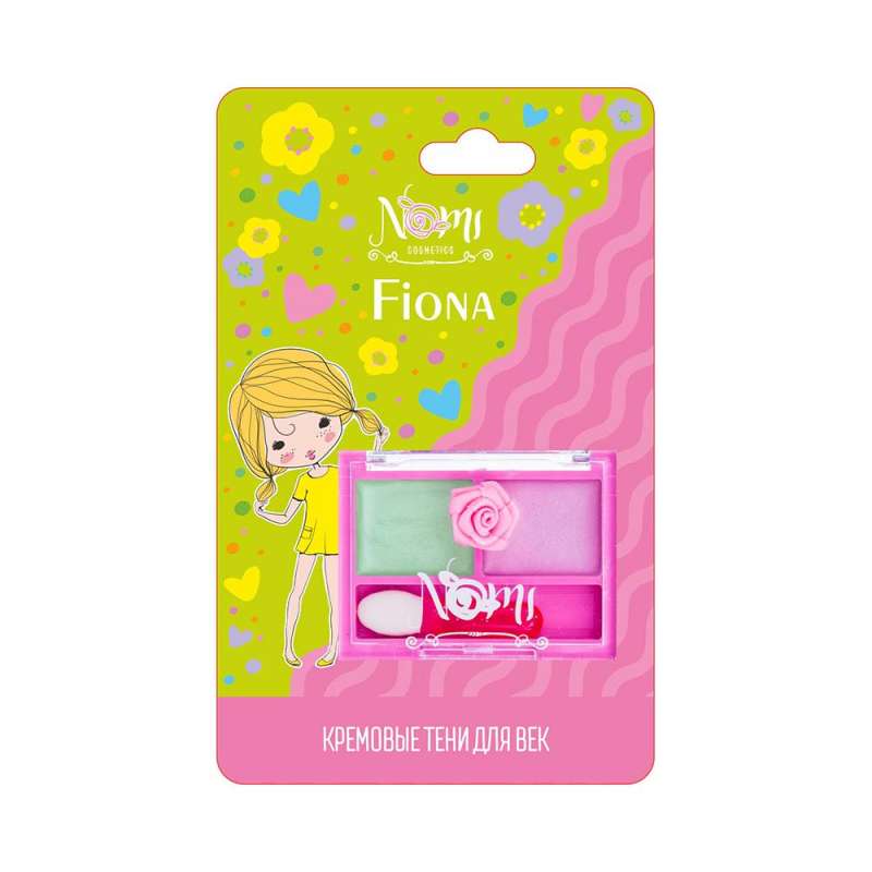 Lily kids кремовые тени для век Fiona 1 шт. салатовый, 1 шт. сиреневый