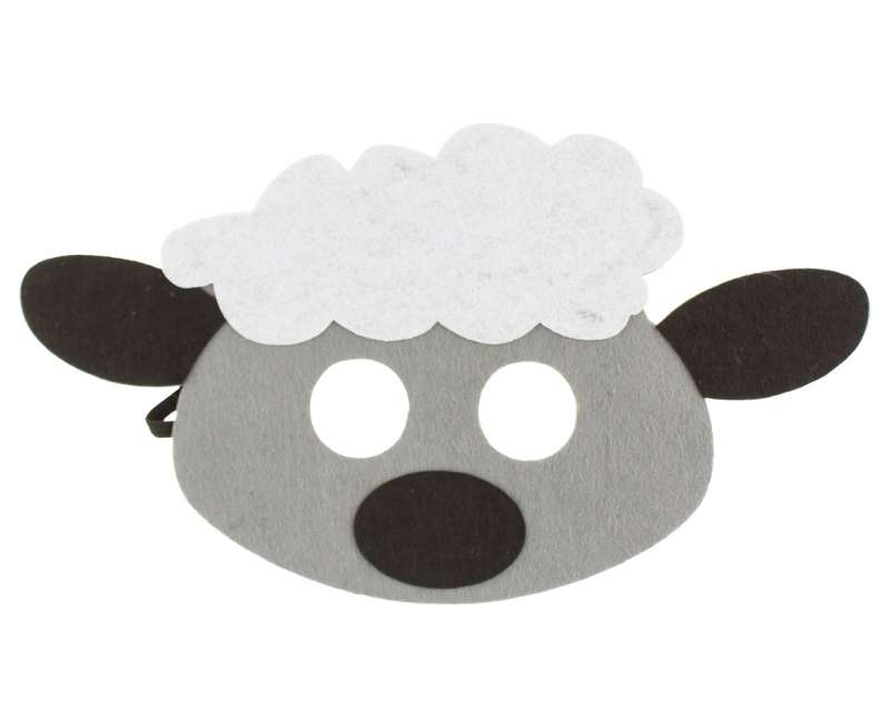 Маска из фетра  Sheep, size 25 x 14 см