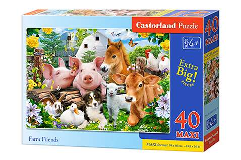 Пазл 40 MAXI CASTORLAND  Farm Friends