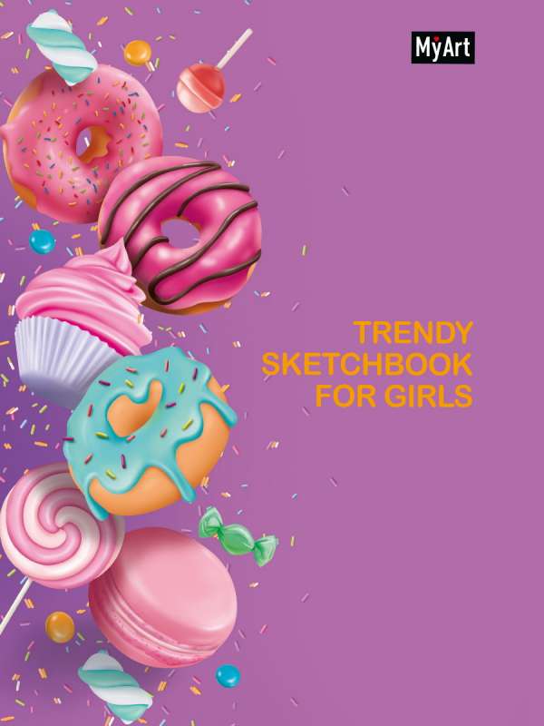 MyArt. Trendy Sketchbook for Girls. Пончики