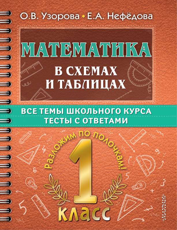 Математика в схемах и таблицах. Все темы школьного курса 1 класса с тестами.