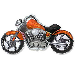 Фольгированный шар 24 FX - Harley TRANSPARENT, Микс