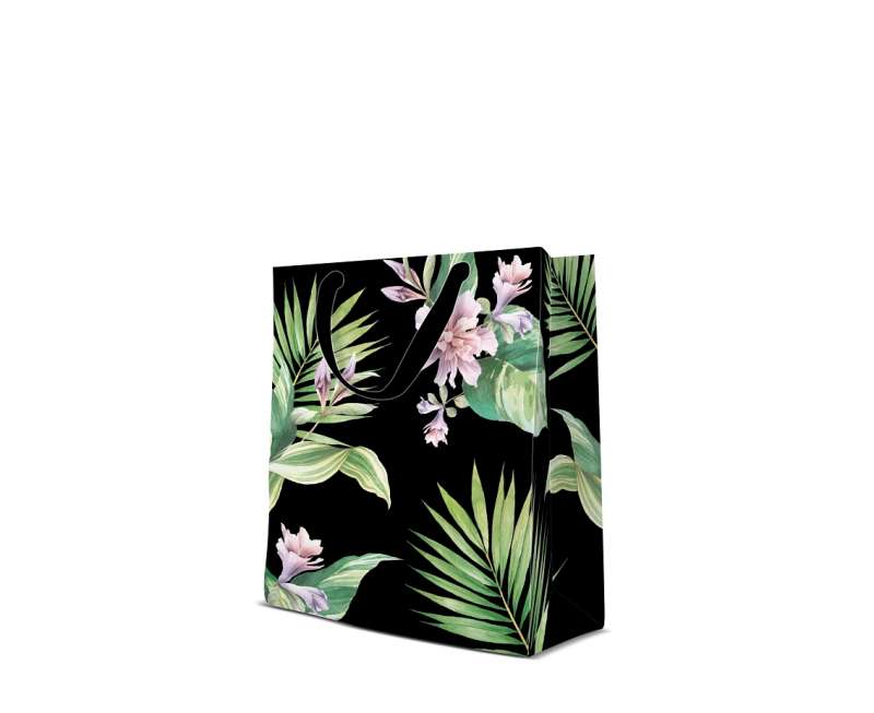 Подарочный пакет PAW Exotic Flowers, 20 x 25 x 10 см