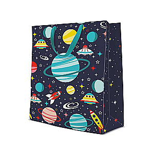 Подарочный пакет PAW gift bag Space 30 x 41 x 12 см