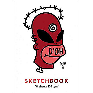 Premium Блокнот SketchBook 40л А5ф без линовки 100г/кв.м Лазер Би